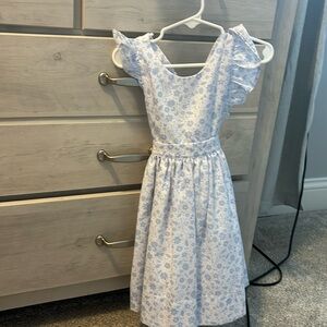 Tie back with bow girls dress